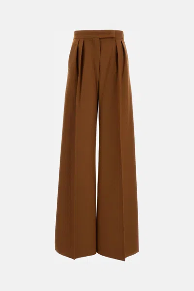 Max Mara Brown Borneo 1234 Wide Leg Trousers