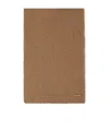 Max Mara Camel And Silk Boucle Scarf In Brown