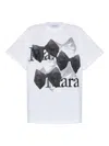 Max Mara Bow-print T-shirt In White