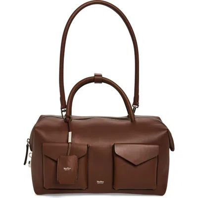 Max Mara Bowler Leather Satchel In Brown