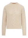 Max Mara Boxy Alpaca Blend Sweater In Neutral