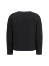 Max Mara Boxy Cady Blazer In Black