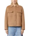 Max Mara Boxy Cropped Jacket In Brown