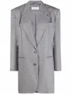 Max Mara Boxy Fit Blazer In Grey