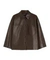 Max Mara Relaxed Fit Lamb Leather Jacket With Classic Collar