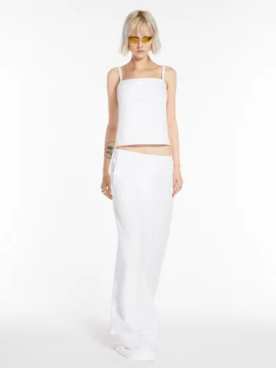 Max Mara Boxy-fit Top In Optical White