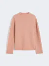 Max Mara Boxy Jumper In Stretch Cashmere Yarn In Pink