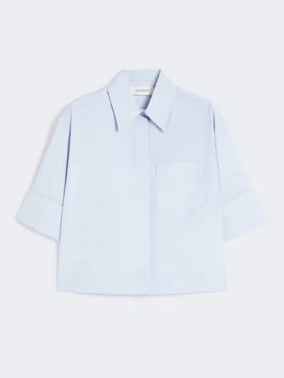 Max Mara Boxy Shirt In Blue