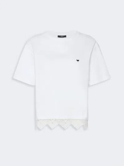 Max Mara Boxy-fit Cotton T-shirt In White