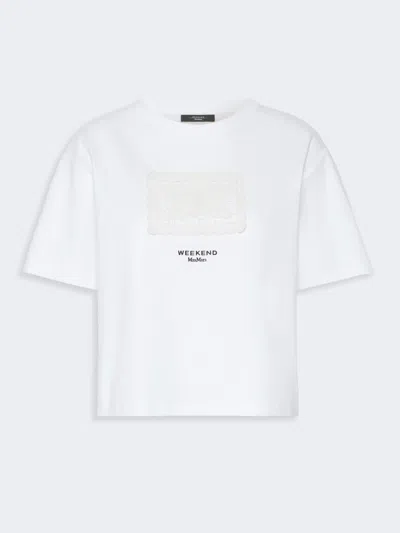 Max Mara Boxy-fit Cotton T-shirt In White