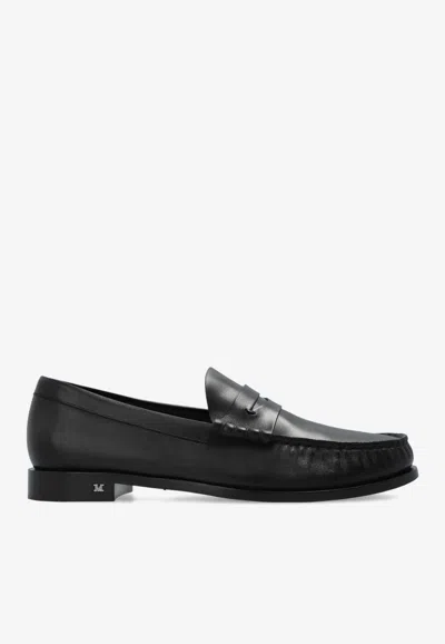 Max Mara Boymoc Calf Leather Penny Loafers