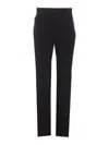 Max Mara Straight Casual Pants In Black