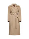 Max Mara Belted-wrap Coat In Neutral