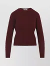 Max Mara Cable Knit Cashmere Sweater In Deep Burgundy In Burgundy