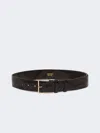 Max Mara Mxatrine Leather Belt In Brown