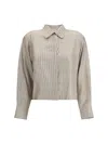 Max Mara Brama Silk Shirt In Neutral