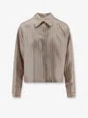 Max Mara Women Brama Striped Silk Shirt