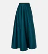 Max Mara Brasile Embellished Maxi Skirt In Green