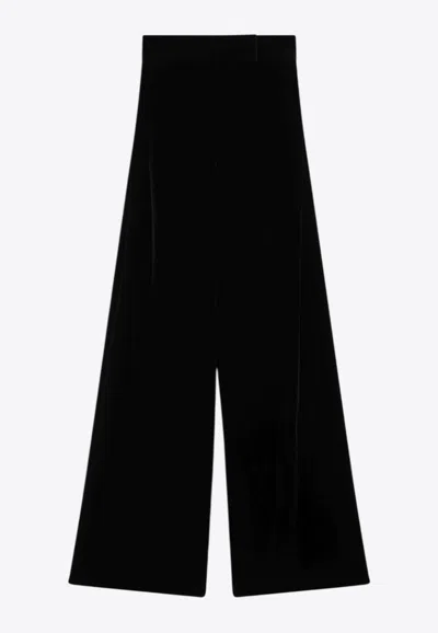 Max Mara Bratto Wide-leg Tailored Pants In Black