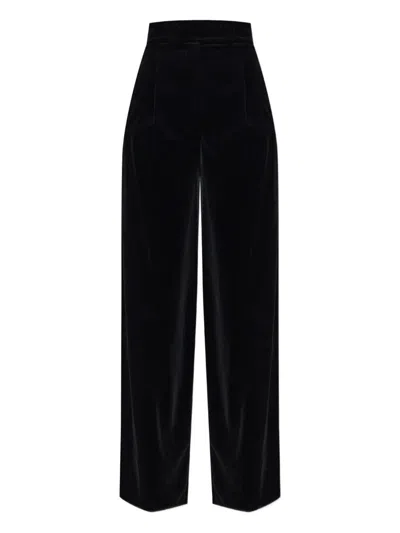 Max Mara "bratto1234" Velvet Trousers Clothing In Black