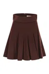 Max Mara Brava1234 - Camel Drape Mini Skirt In Brown