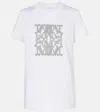 Max Mara Bravo Printed Cotton T-shirt In White