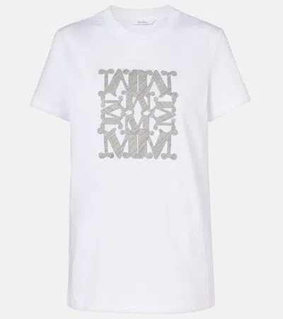 Max Mara Bravo Printed Cotton T-shirt In White