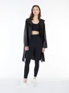 Max Mara Breathable Technical Fabric Top In Black