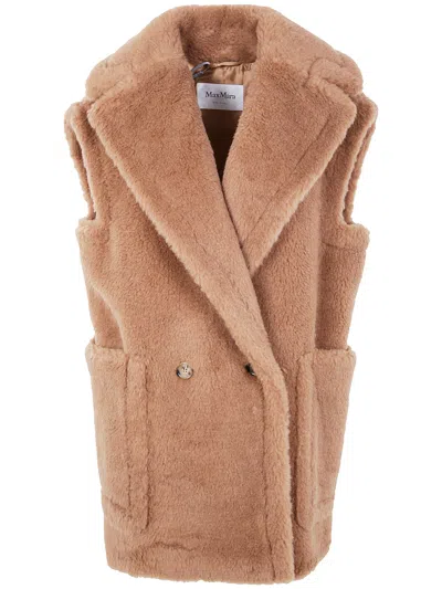 Max Mara "breda1234" Short Classic Coat In Brown