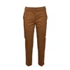 Max Mara Brick Red Satin Lince1234 Cropped Trousers