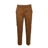 Max Mara Brick Red Satin Lince1234 Cropped Trousers