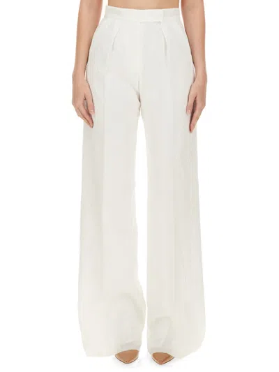 Max Mara Women Bridal Larynx Pants In White