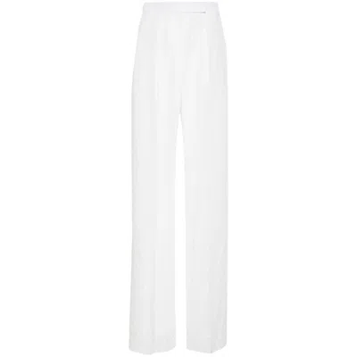 Max Mara Bridal Trousers In White