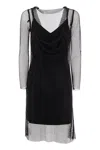 Max Mara Bridal Vezzo Mini Dress With Rhinestones Clothing In Black