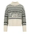 Max Mara Wool And Alpaca Jacquard Jumper In White
