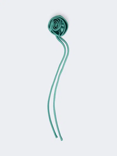 Max Mara Broche À Fleur En Satin