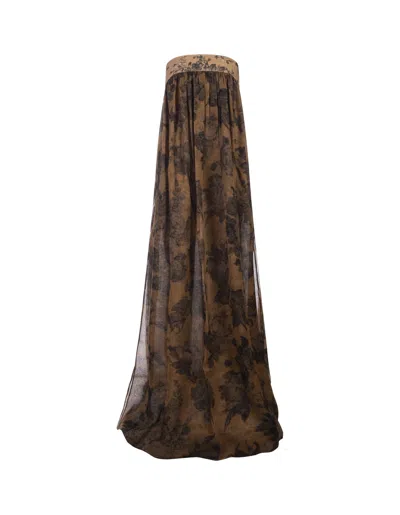 Max Mara Bronze Acqua1234 Dress In Brown