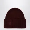 Max Mara Cashmere Beanie In Raspberry In Brown