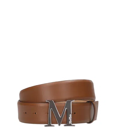Max Mara Belts Leather Brown