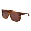 Max Mara Brown Acetate Sunglasses In Brown