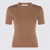 Max Mara Adelio Viscose Blend T-shirt In Brown