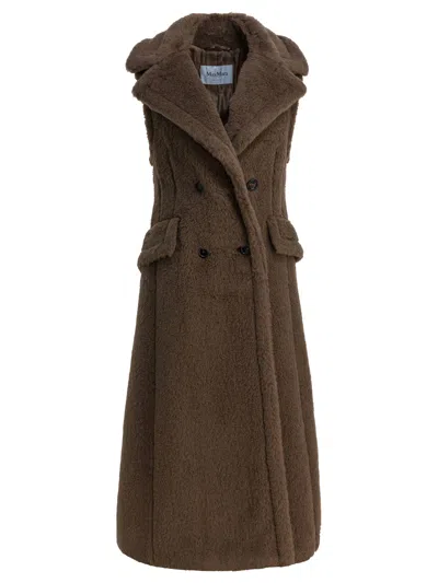 Max Mara Brown Alpaca Wool Coat