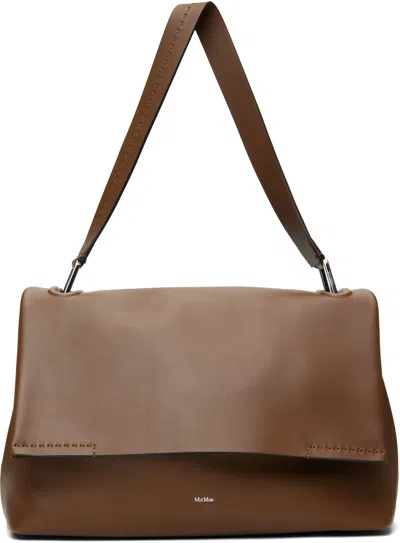 Max Mara Brown Archetipo Leather Bag In 005 Brown