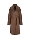Max Mara Biscuit Cashmere Blend Oversize Coat In Brown