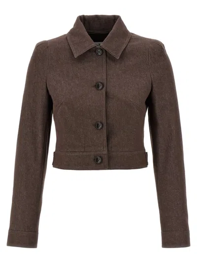 MAX MARA BROWN CARPA JACKET