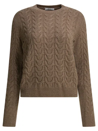 Max Mara Brown Cashmere Knitwear