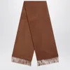 Max Mara Brown Cashmere Scarf In Brown