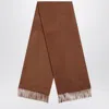 Max Mara Brown Cashmere Scarf In Brown