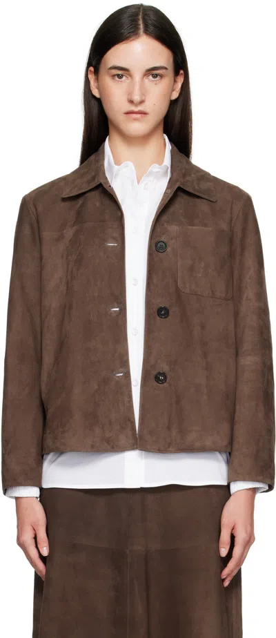 Max Mara Brown Cloe Suede Jacket