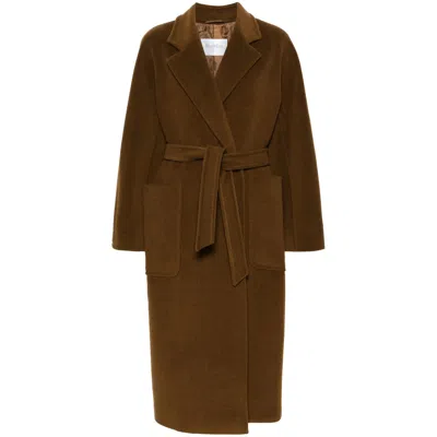 Max Mara Brown Coats - Single Breasted Coats Women